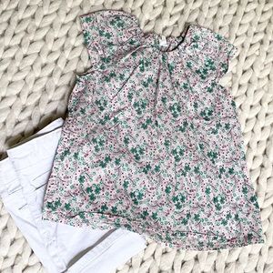 H&M Short Sleeve Floral Top Size 18-24mos